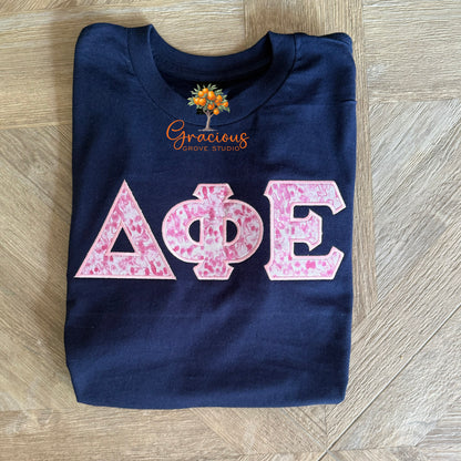 Greek Letter T-Shirt, Navy