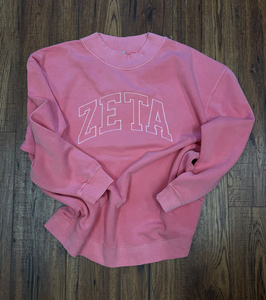 Mock Neck Sweatshirt, Azalea