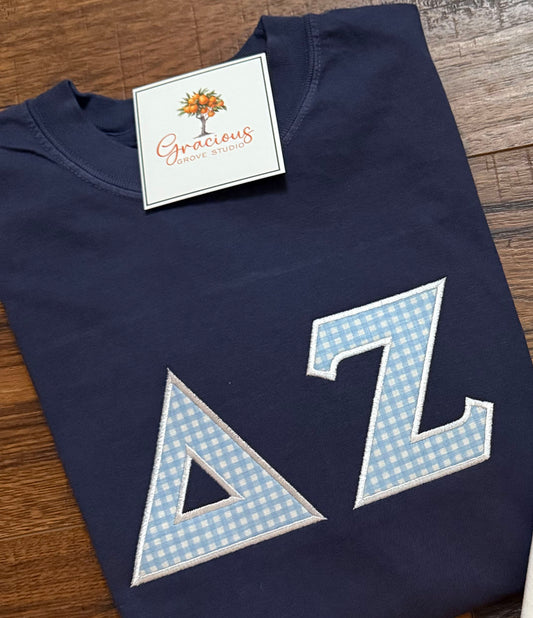 Greek Letter Sweatshirt, Navy
