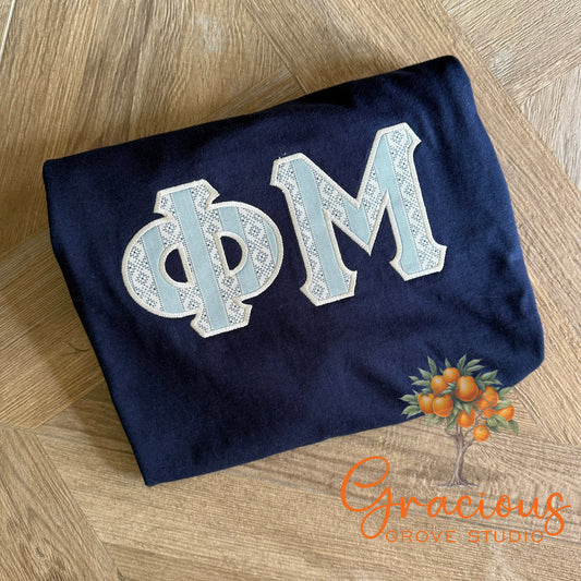 Greek Letter T-Shirt, Navy