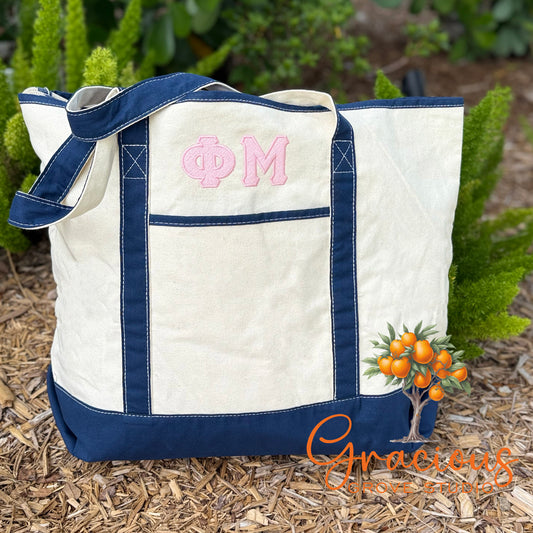 Boat Tote Bag, Light Pink