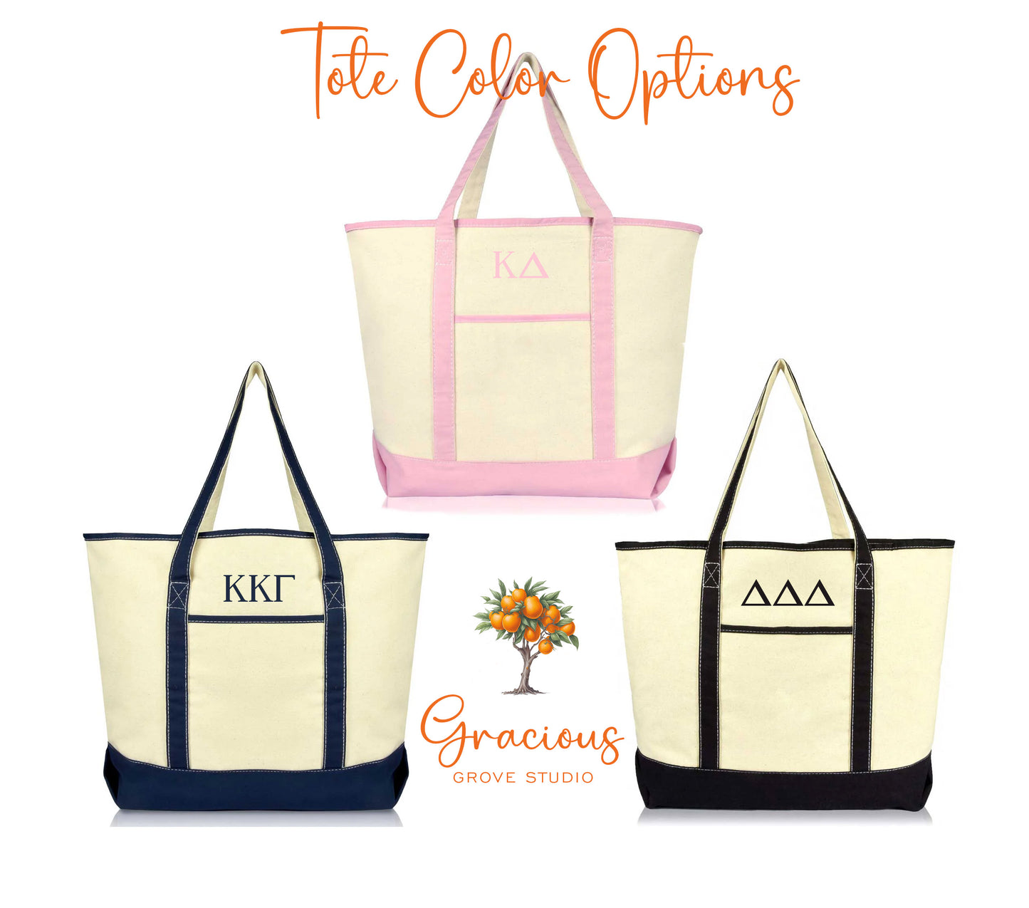 Boat Tote Bag, Light Pink